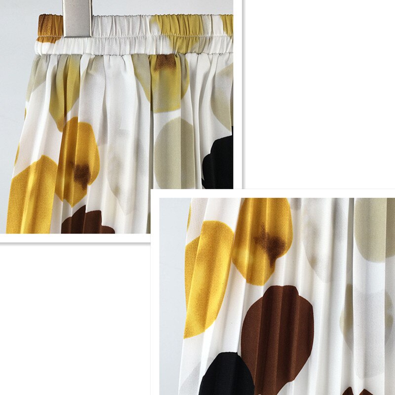 4 to 14 years kids teen girls summer dot circle print pleated maxi skirt child girl casual flare long skirt TB1163