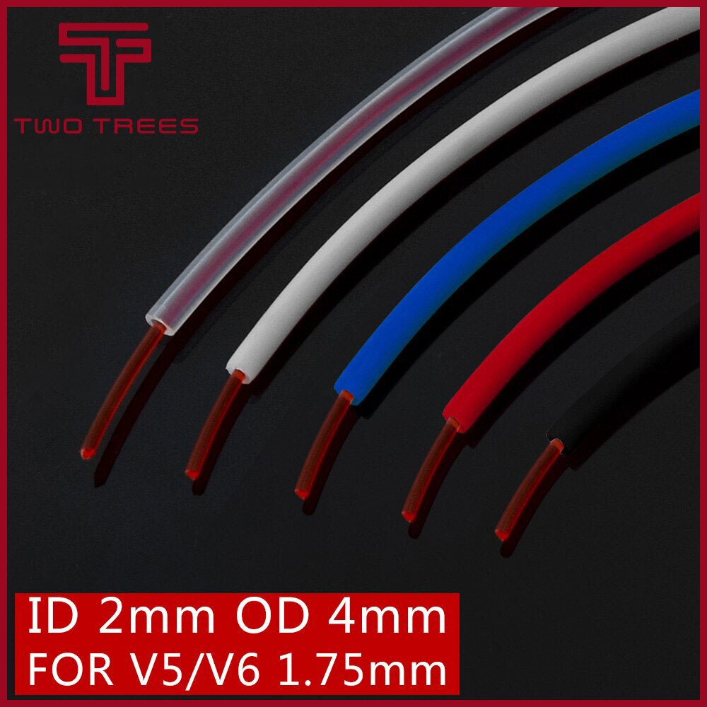 Tube en PTFE pour imprimante 3D, 10 mètres, pour j-head hotend Bowden, extrusion de 1.75mm, filament ID 2mm OD 4mm