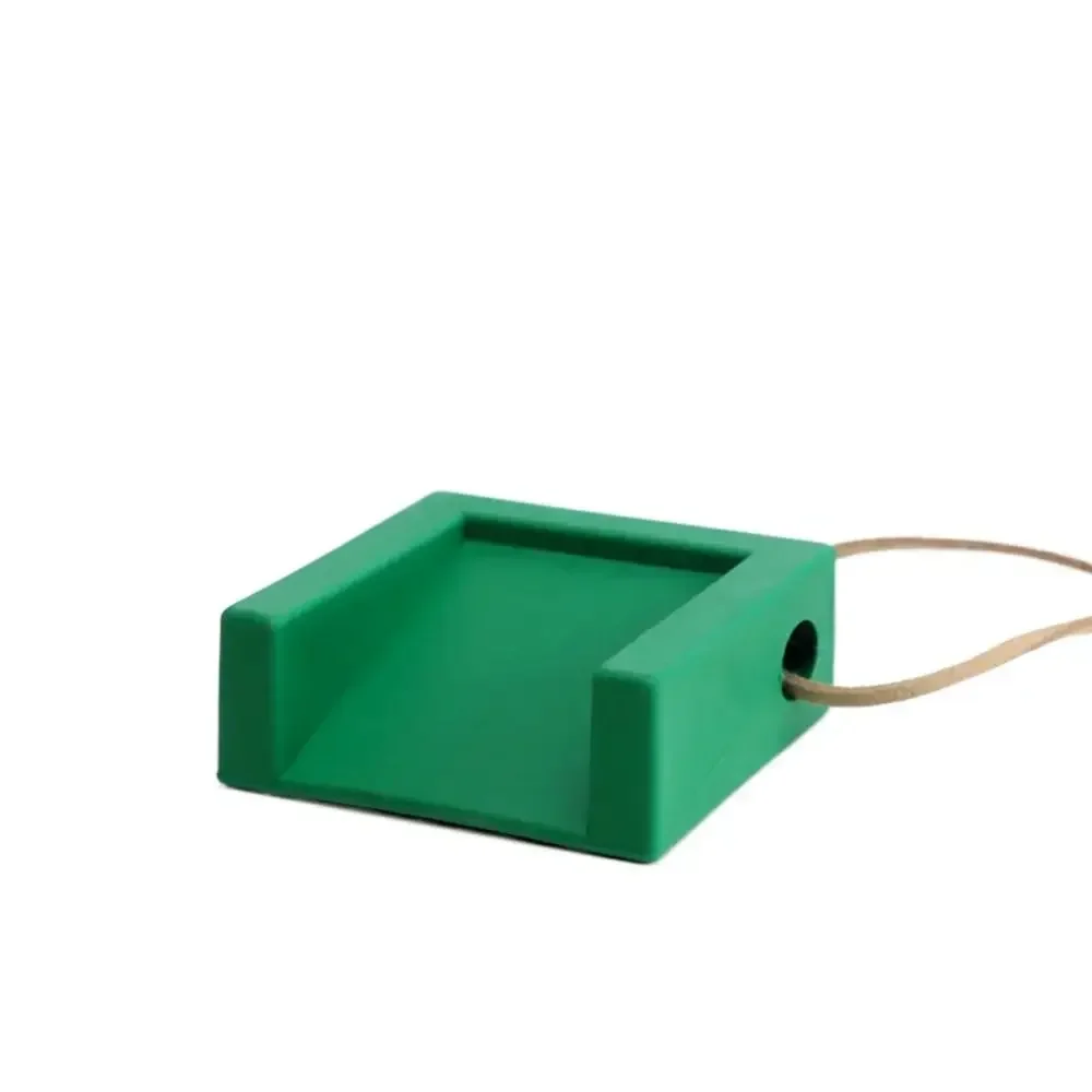 Tope de puerta de silicona , retenedor trasero de puerta de oficina en casa, soporte de suelo oculto anticolisión, protectores de pared, 1 ud.: Verde