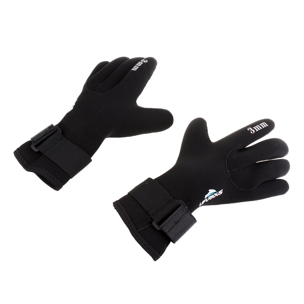 Guantes de neopreno de 3mm con dedos completos, para hacer kayak, natación, surf, buceo, S-XL elección