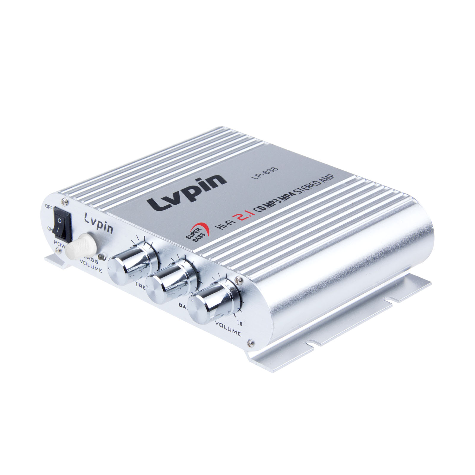 Onever auto vahvistin mini hi -fi 2.1 kanava stereosoitin mini tietokone auto vahvistin subwoofer out vahvistin lp -838