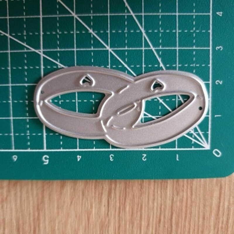 DIY Wedding Rings Metal Cutting Dies Scrapbooking Stamps Craft Embossing Die Cut Making Stencil Template