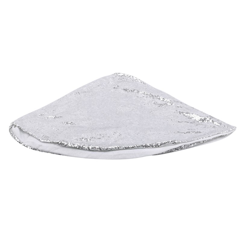 Sparkly Christmas Tree Skirts Tree Skirt Fabric Carpet Round Gold Sequin Christmas Tree Mats Beautiful Photography Tree Tool: Style3