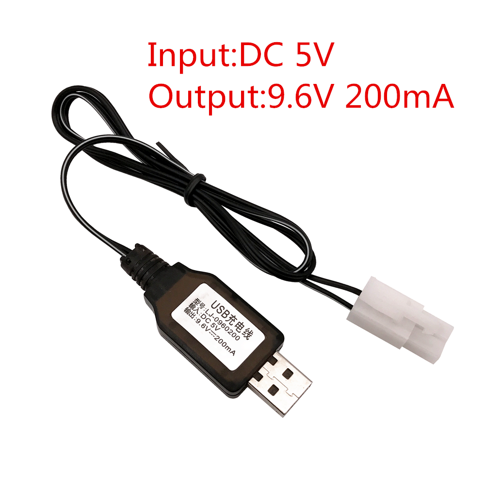 Chargeur pour batterie ni-cd Ni-MH 9.6V, entrée AC 110V-240V, sortie 9.6V 250mA avec prise Tamiya KET-2P pour jouet RC: YELLOW