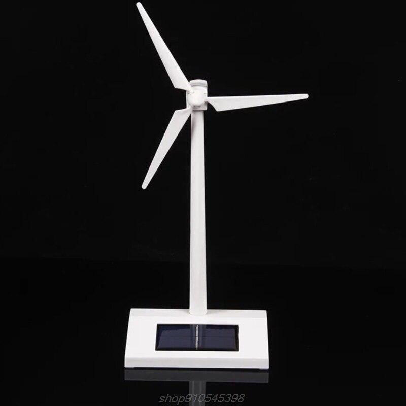 Solar Powered Windmill Model Building Kit Kids DIY Pinwheel for Children Early Educational Toy M04 21