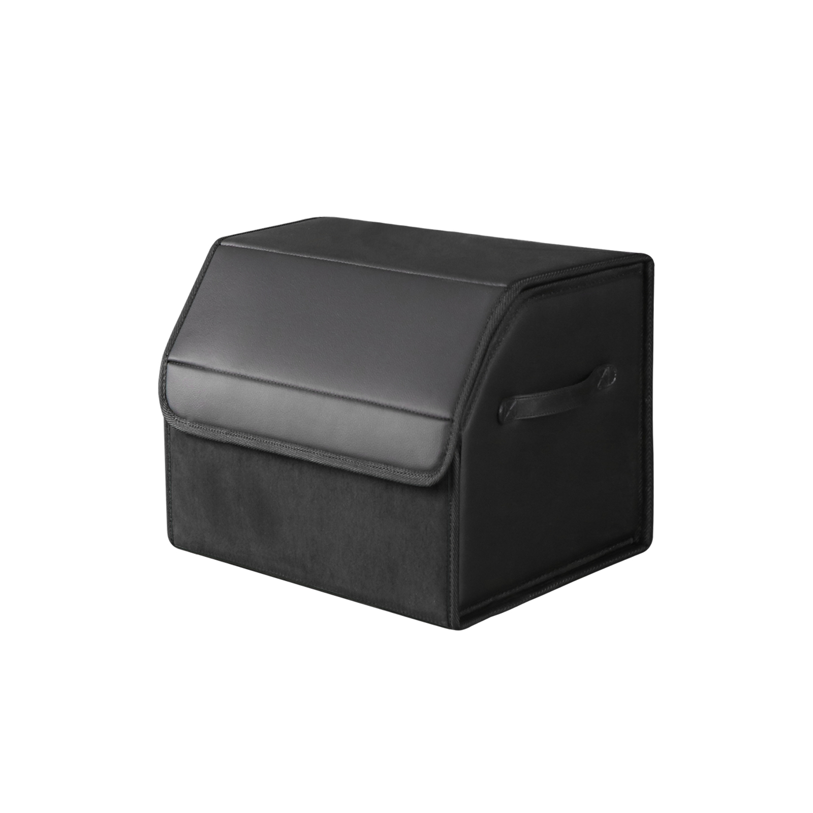 Car trunk storage box Big capacity Auto Multifunctional suede car Folding For Emergency Storage Box: green