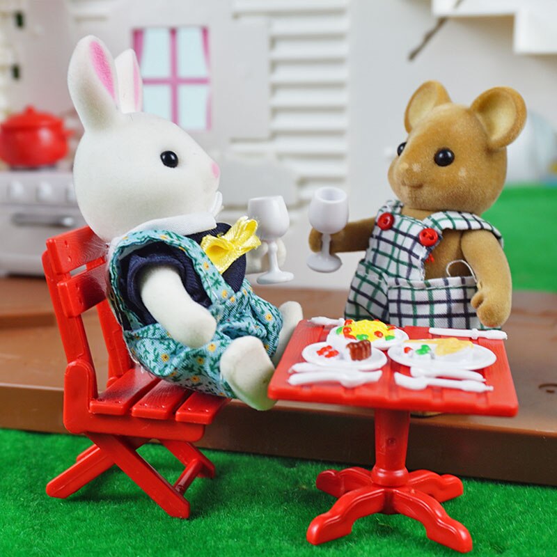 Bos Familie Serie Speelgoed Tree House Villa Speelhuis Simulatie Keuken Speelgoed Meisje Puzzel Kinderen Verjaardag Speelgoed