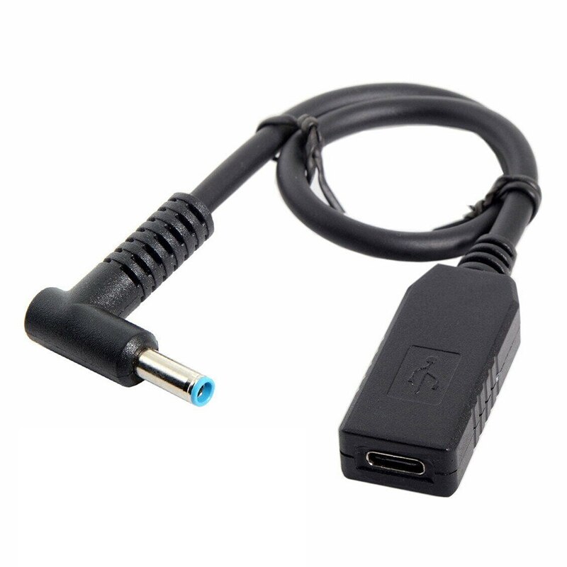 QYD USB-C to DC Male 7.4 * 5mm Adapter, PD USB C Socket to DC Dell