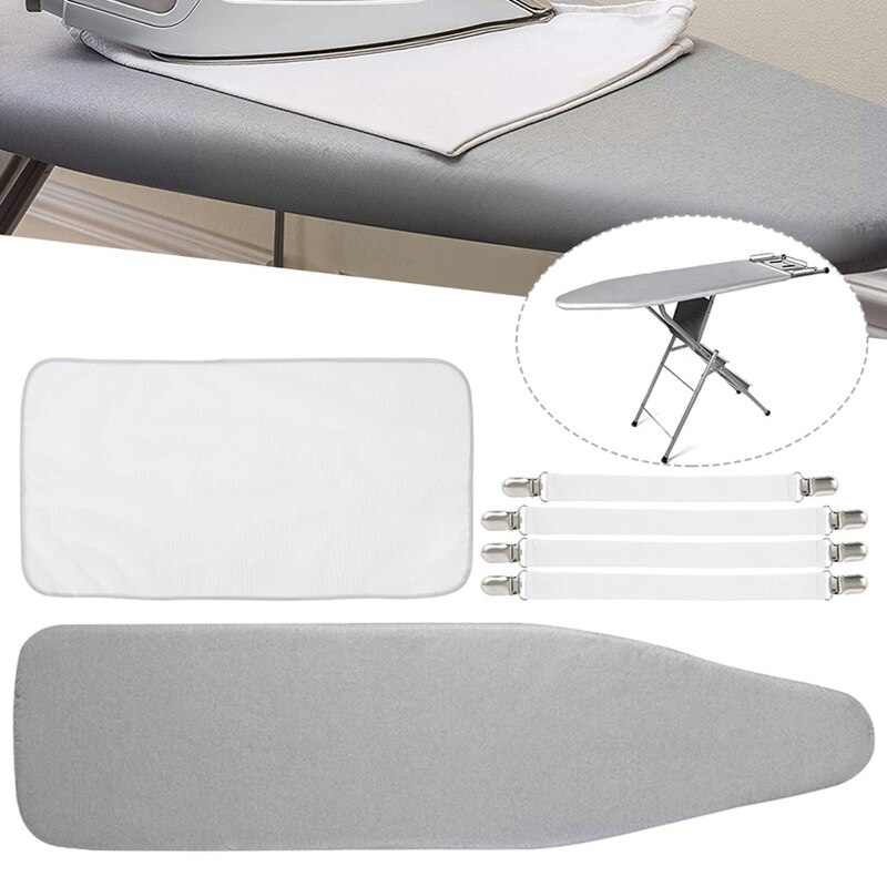 Reflective Ironing Board Cover Fits Large and Standard Boards Pads Resist Scorching and Elastic Edge Covers