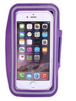 5.5 Inch Sport Running Armbanden Case Voor Iphone 7 Plus Gym Belt Arm Band Op Hand Voor Iphone 7 Plus Xiaomi: purple