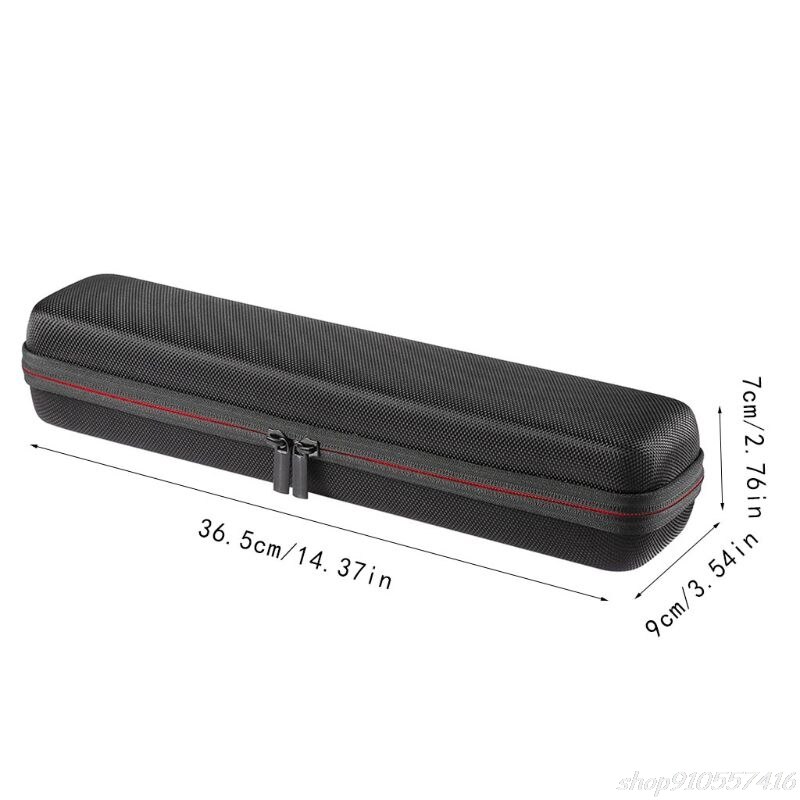 Hård rejse eva bæretaske opbevaring beskyttende etui pose til ghd iv styler hår glattejern stying tools curler box  n12 20: Sort