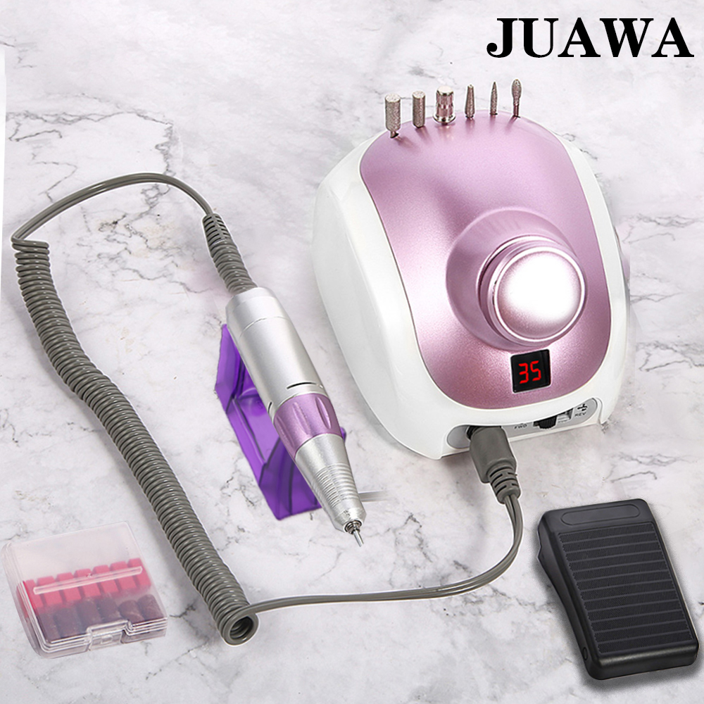 32W 35000RPM Nail Drill Machine Electric Nail File With Speed Display Screen Manicure Cutter Pedicure Machine: 320 pink