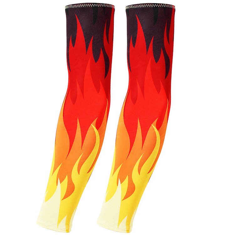 1 Pair Outdoor Cycling Sleeves Armwarmer UV UFP 50+ MTB Bike Bicycle Sleeves Arm Protection Ridding Sleeves GYH: Red / L