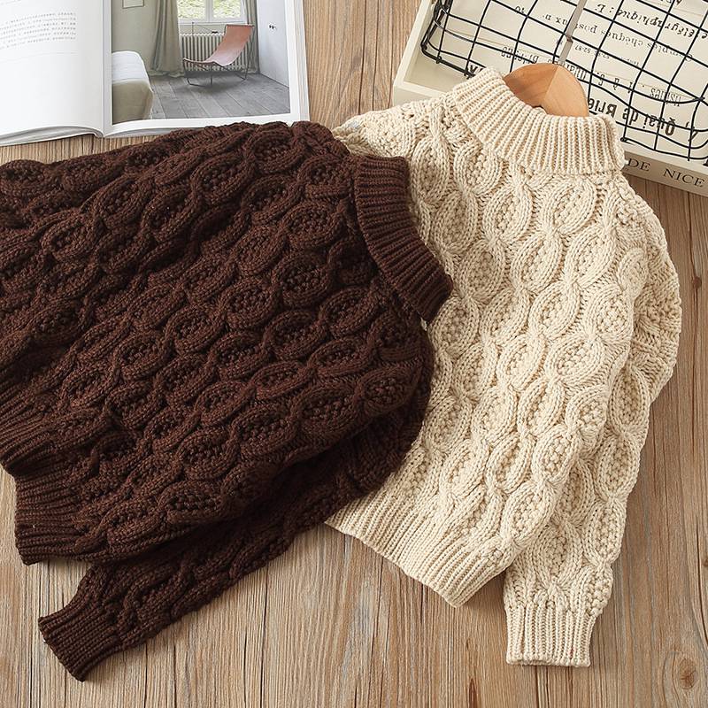 Wintertrui voor meisjes, jongens, baby's, kinderen, warme coltrui, gebreide trui, trui, tops, bovenkleding  s10092