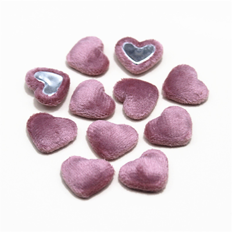 17mm 50 Uds. Botones cubiertos de tela de franela con forma de corazón cabujón plano DIY decoración del hogar accesorios artesanales para álbum de recortes: Zinc envejecido