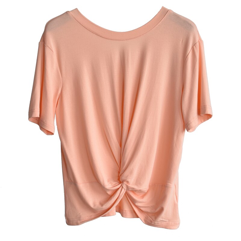Latinsk dans træningstøj kvinder toppe korte ærmer knyttede dans toppe hip hop jazz danse tøj t-shirt performance outfit  l4065