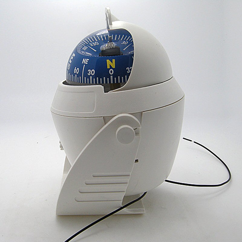 Waterproof Navigation Compass with Electronic LED Light Sea Boat Pivoting Compass For Marine Navigation Positioning Compass