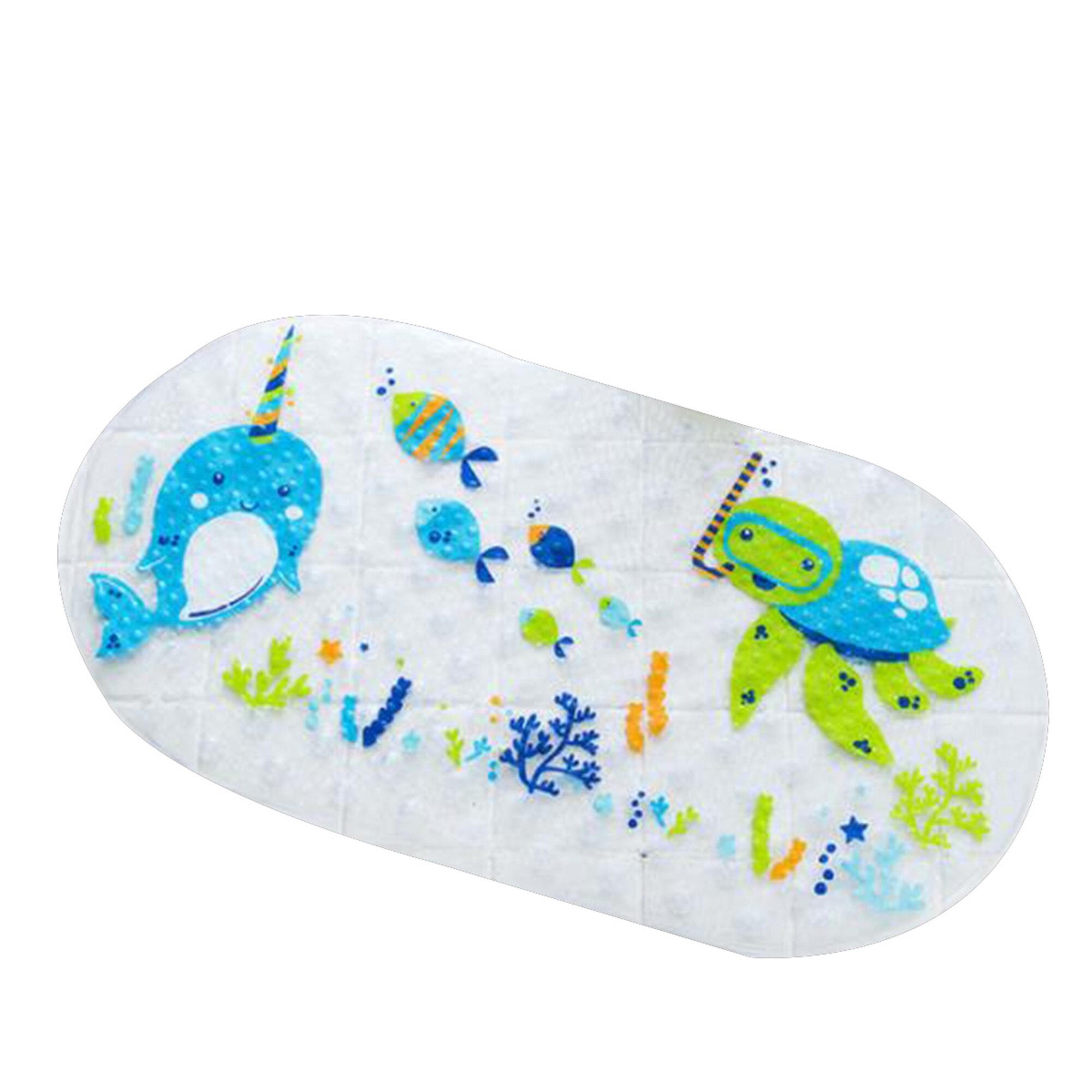Tegneserie antiskli badekarmatte for barn  - 35 x 16 tommers dusjmatter for småbarn barn baby gulvmatte: 5