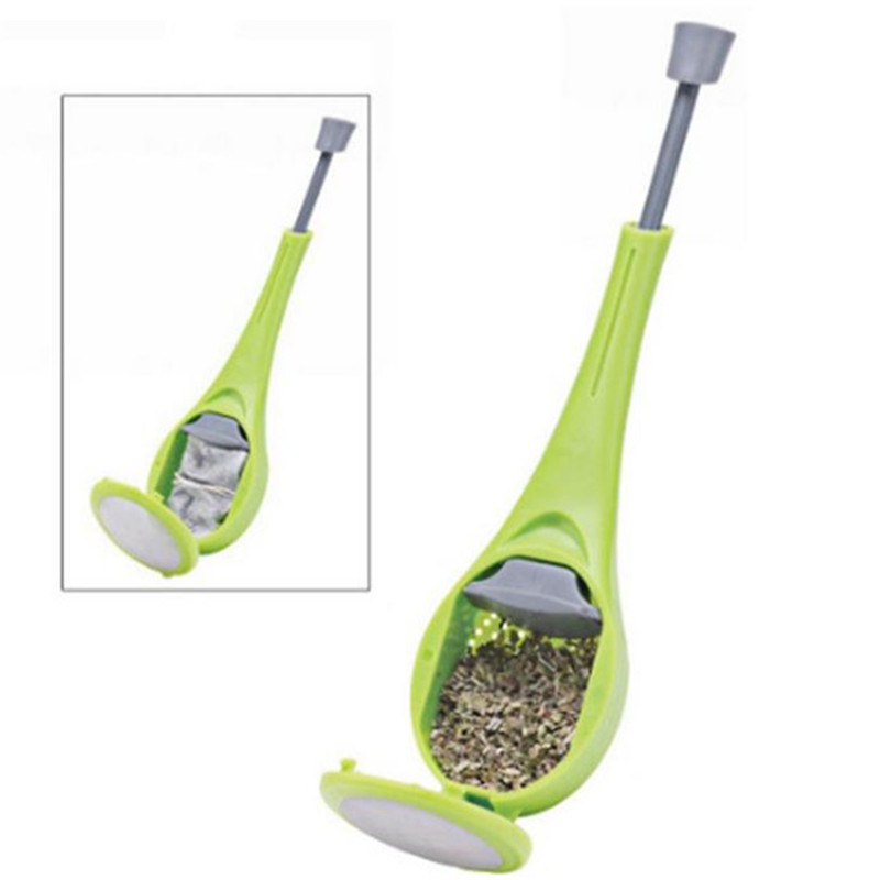 Tea Bag Tea Infuser Built-in Plunger Healthy Intense Flavor Reusable Plastic Tea&amp;Coffee Strainer Measure Swirl Steep