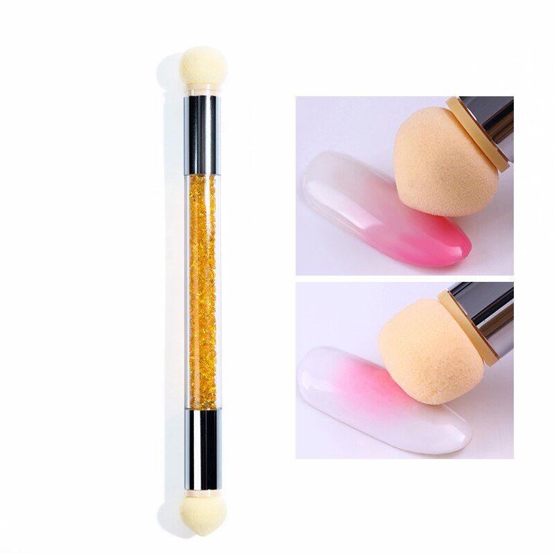 Mobray-vernis à ongles Gel à double extrémité, brosse acrylique avec poignée avec strass, stylo de peinture de manucure à faire soi-même: MJ69-02