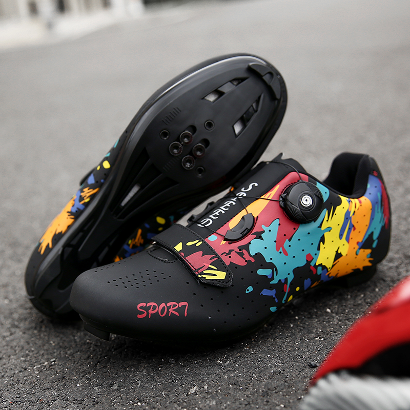 Herren Damen Kompatibel mit Peloton drinnen Reitschuhe Rennradschuhen mit suchen SPD SL Delta Stollen draussen Pedal Fahrradschuh