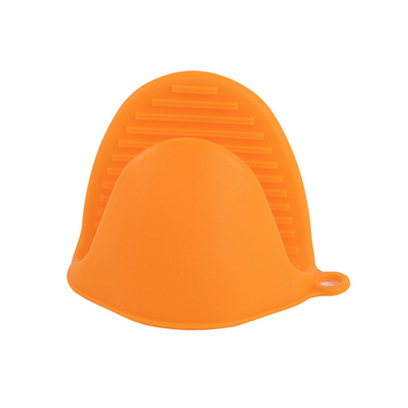 1pc de herramientas de silicona para repostería tomar sujeción térmica horno microondas de cocina guantes horno barbacoa guantes bandeja olla Clip: Naranja