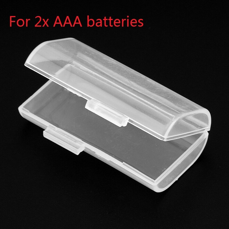 Caixa de armazenamento portátil de plástico rígido com gancho, caixa de armazenamento transparente adequada para 4 baterias 26650: Outros