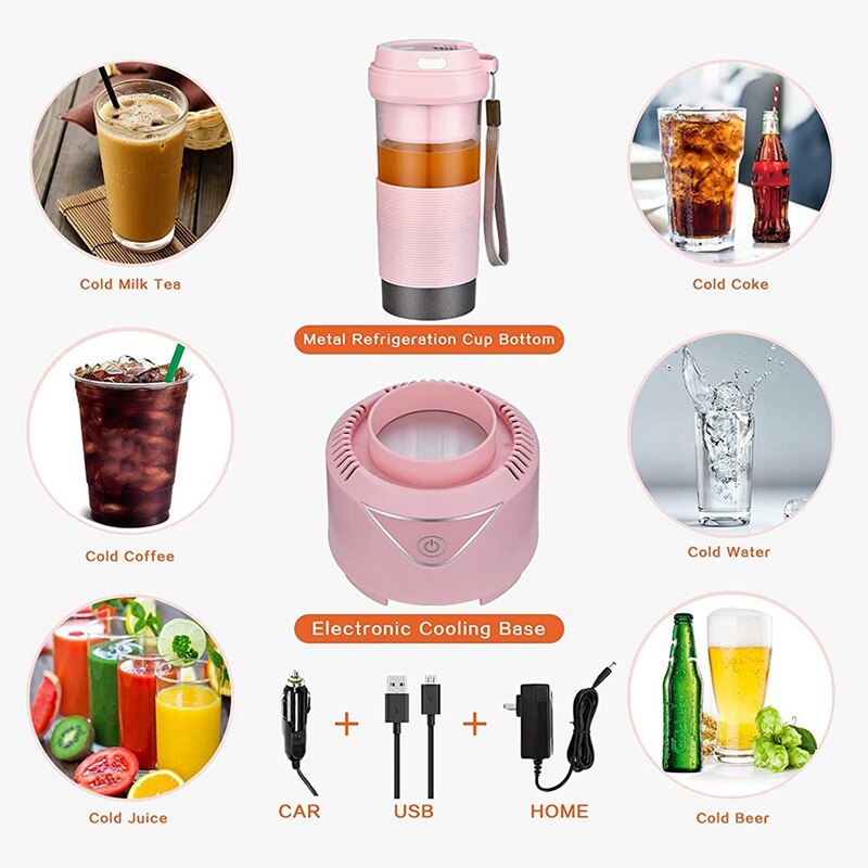 Elektronische Cooling Persoonlijke Blender,Smoothies Juicer, Oplaadbare Mini Size Cooling Blender, Voor Home Office Travel