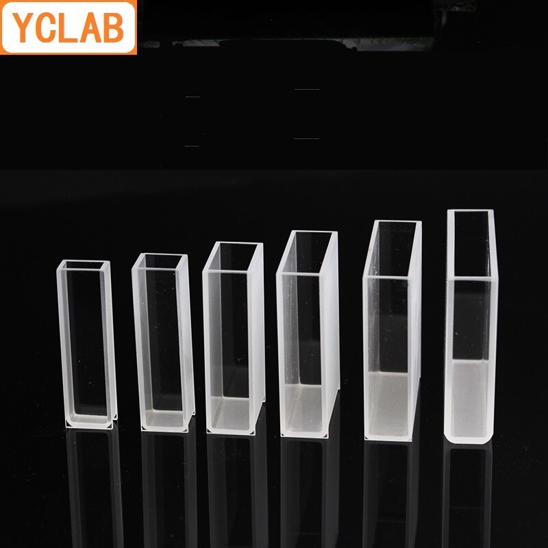 Cubeta 751 de 30mm YCLAB, colorímetro de células de vidrio 10,5 mL, equipo químico de laboratorio