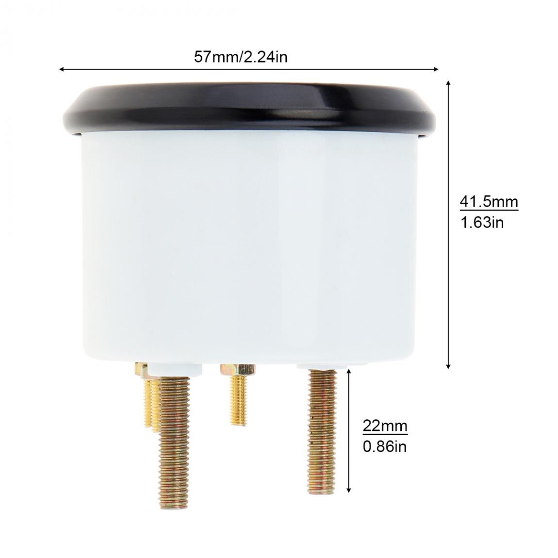 2inch 12V Universal Car Water Temp Gauges Auto Car Pointing Water Temperature Temp Gauge 40 - 120 White LED Fit for Cars