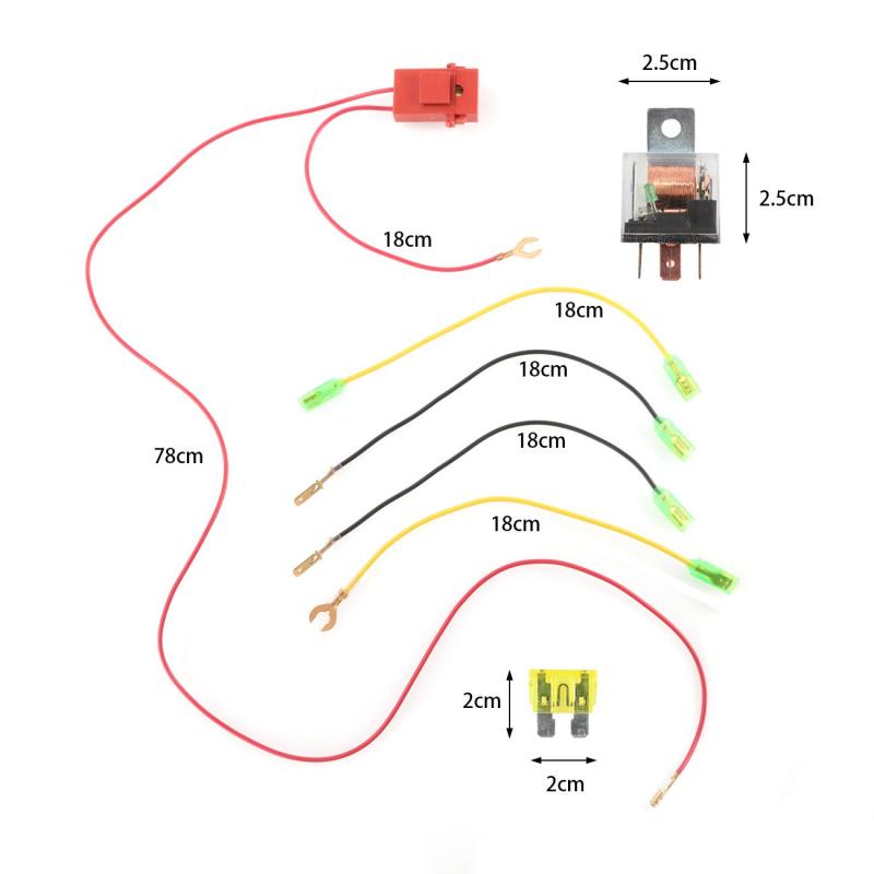 Universal 12V Car air Horn Cable Relay Wire Harness For Tone Horns Motorcycle Car Boat Truck Vehicle Horn wire Wiring Kit
