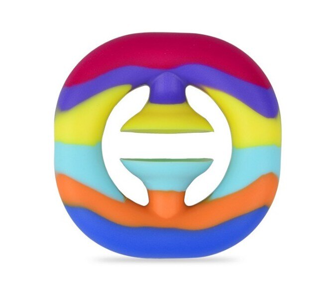 Anti Stress Fidget Toy Finger Hand Grip Simple Dimple Stress Reliever Adult Child Brinquedos Toys Decompression: E Multicolor