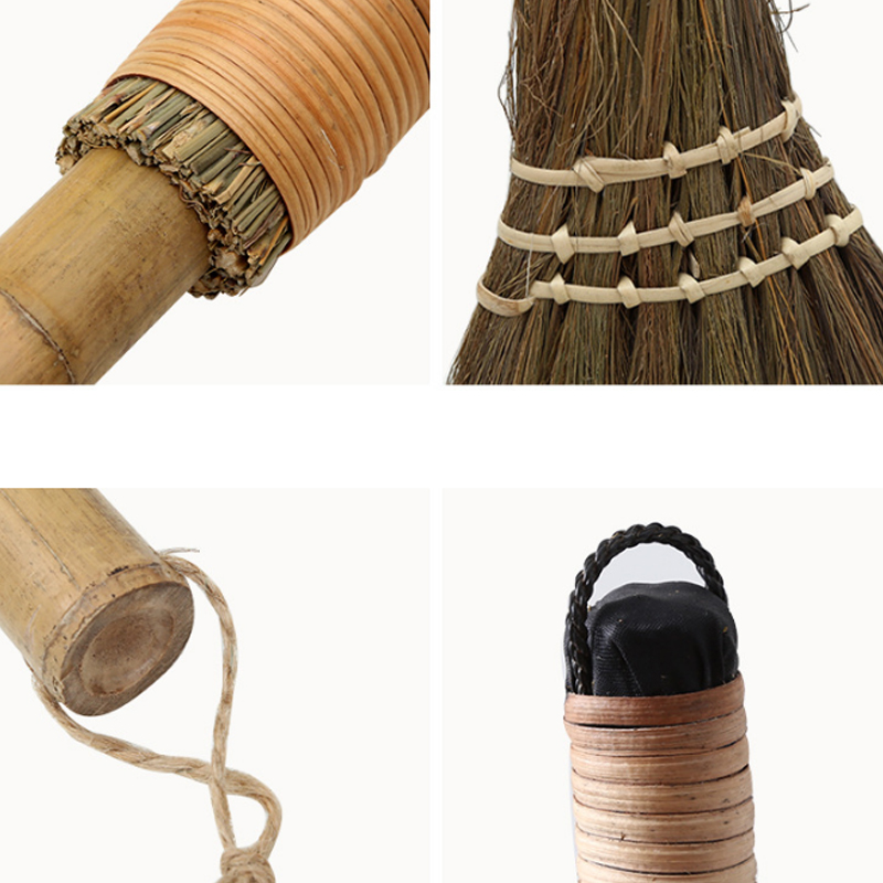 Handgemaakte Vegen Bezem Voor Huishoudelijke Stofdoek Schoonmaken Tool Nuttig Stro Gevlochten Thuis Schoonmaken Bezem Lange Sectie