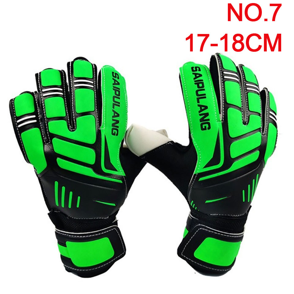 Loogdeel Fußball-Torwarthandschuhe für Erwachsene, verdicktes Latex, für Torwart, Kinder, Fußball, Handtrainingszubehör, Trainingshandschuhe: WHITE