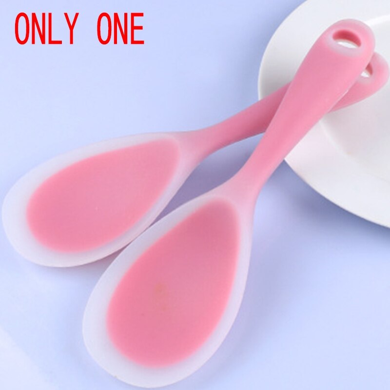 Paddle Non-Stick Silicone Sushi Rice Heat Resistant Rice Spoon Spatula Kitchen Tool Soft Rice Server Cooking Supplies