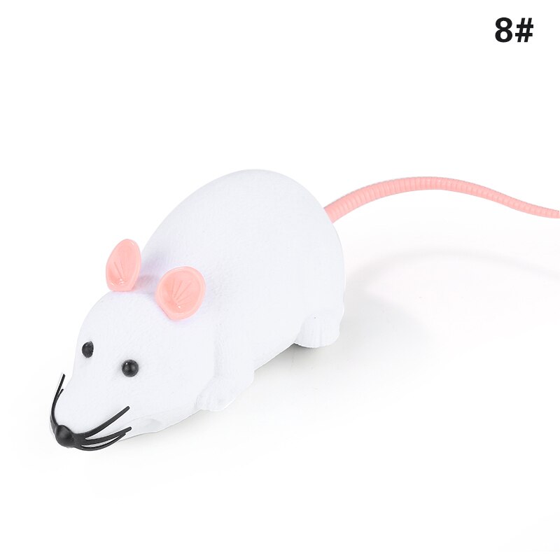 Souris télécommandée à infrarouge pour chat, jouet d&#39;émulation, mouvement mécanique, accessoires pour animaux de compagnie, blague effrayante