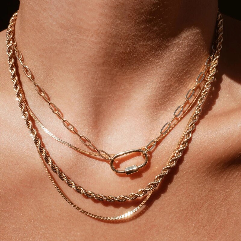 Collane con ciondolo a forma di spilla da balia in argento Sterling 925 per donna collana con ciondolo a cuore con graffetta di lusso regalo di san valentino per lei