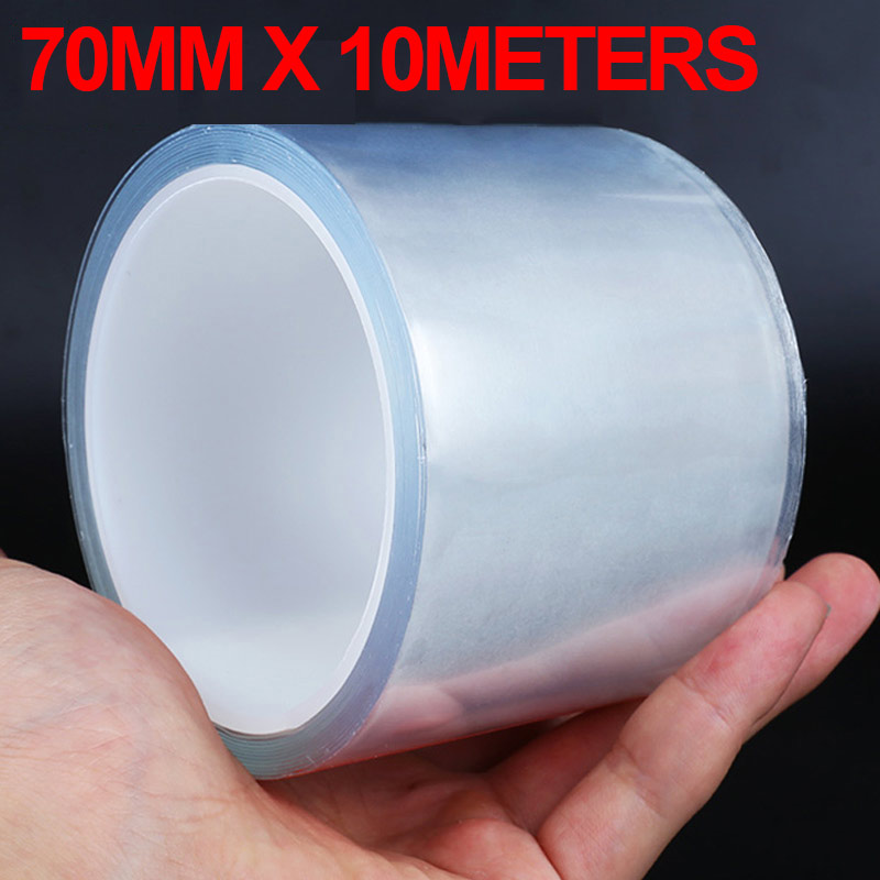SEAMETAL-Película protectora para umbral de puerta de coche, pegatina transparente para coche, Protector de borde de puerta antiarañazos, Universal para parachoques de maletero: Castaño