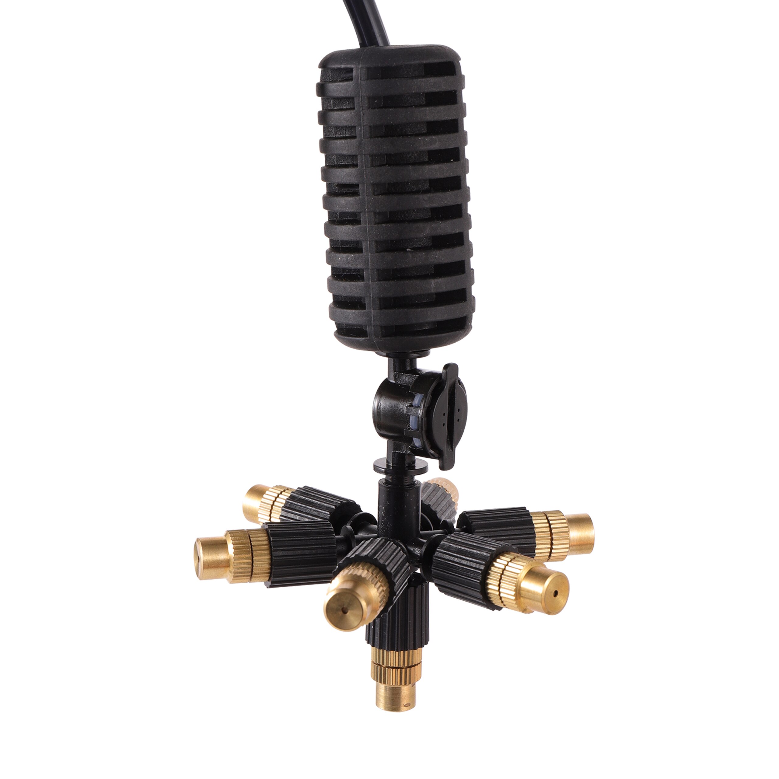 Hanging Sprinklers Kit 4/7mm Hose With Atomization Nozzle Greenhouse Atomizing Nozzle Cooling Humidify Watering Sprinkler 1 Set: 7 way