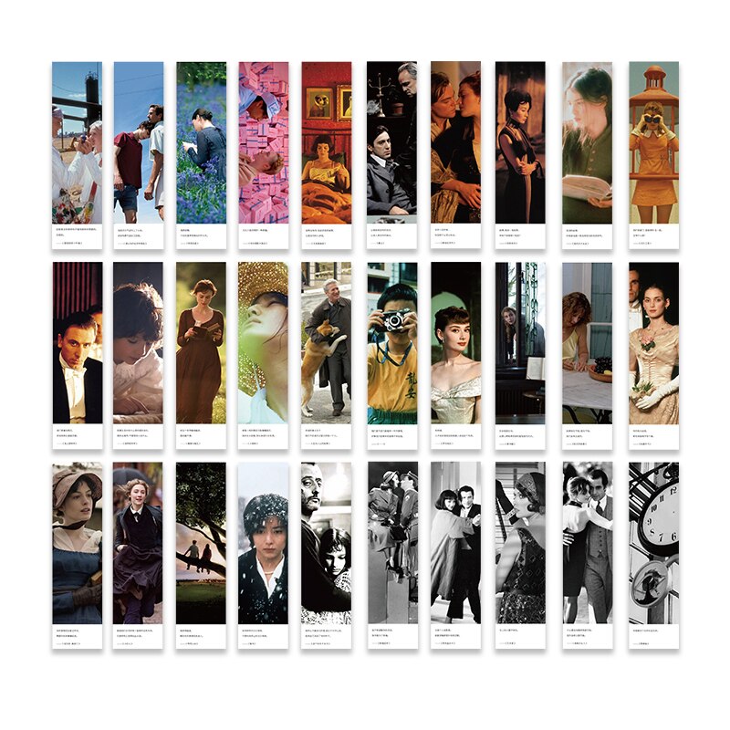 30 Pieces/Set Warm Series Paper Bookmarks DIY Basic Decoration Book Reading Bookmark Student School Office Stationery: Fangyingting