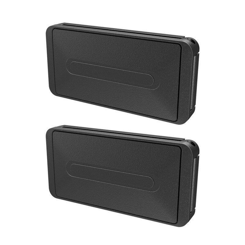 Universal 2 uds Clip para cinturón de seguridad de coche cinturón ajustador de confort Auto clip opresión pinzas de ajuste hebilla para cinturón de seguridad: Black