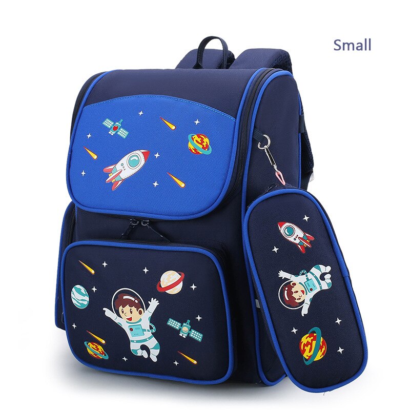 Kinderen 3D Waterdichte Lichtgewicht School Rugzak Orthopedische Boekentas Meisjes Leuke Regenboog Schooltas Hoge Capaciteit Sac: Astronaut Small