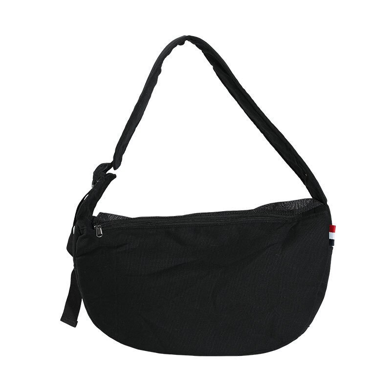 Kleine Haustier Atmungsaktives Gittergewebe eins-schulter Diagonale Tasche Tragbare Reisen Rucksack Träger für Katze Hund Träger Handtasche Welpen Kätzchen: Schwarz
