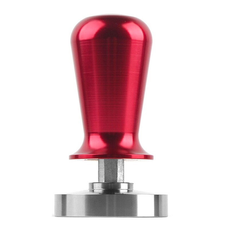 57.5mm Tamper Handmade Coffee Pressed Powder Hammer Espresso Maker Cafe Barista Tools Machine Accessories: Red