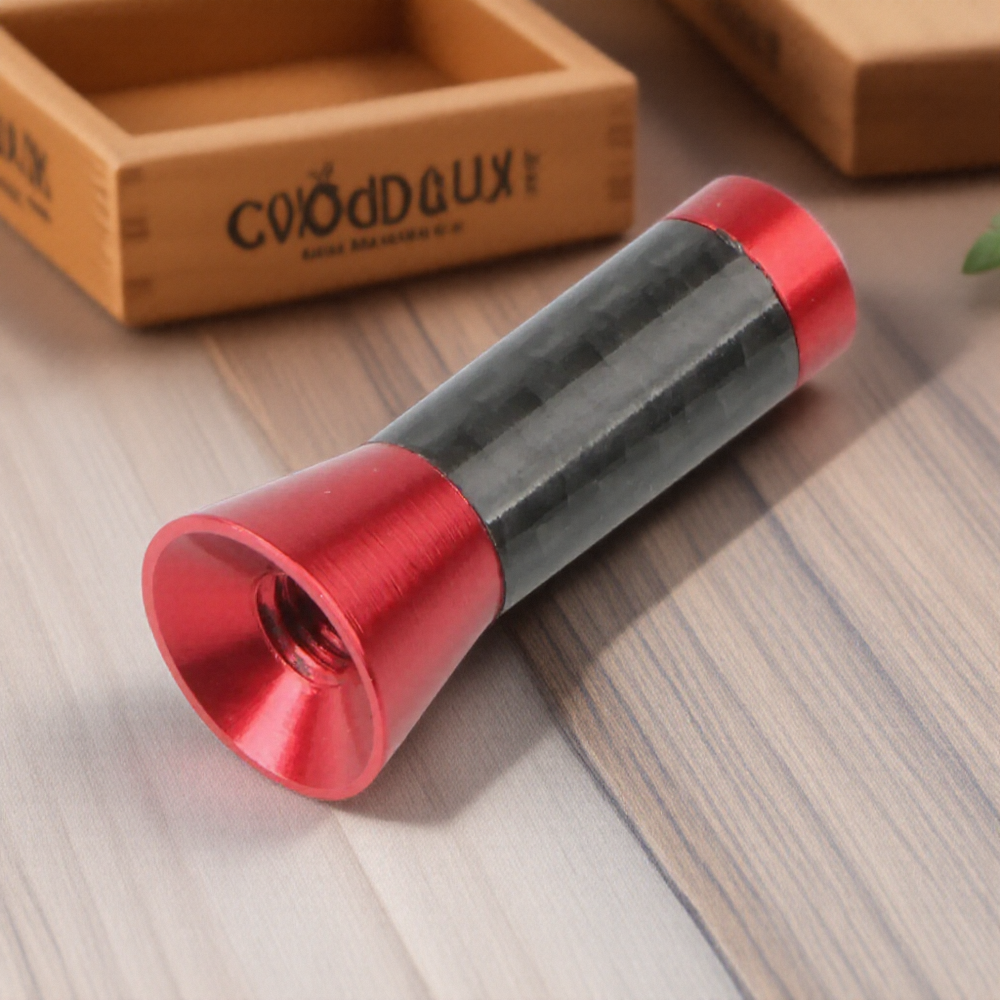 1 set van 35cm universele autodakantennes met verbeterd signaal, gemaakt van koolstofvezel en metaal, korte, gedrongen mast voor autoaccessoires: Rood