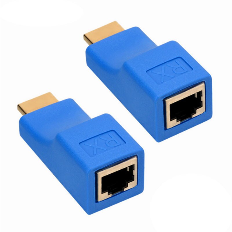 1 Paar RJ45 4K Hdmi-Compatibel Extender Uitbreiding Tot 30M Over CAT5e Cat6 Netwerk Ethernet Lan voor Hdtv Hdpc Dvd PS3 Stb