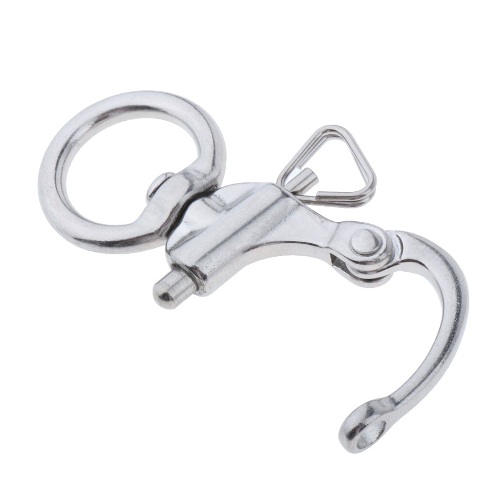 Swivel Eye Snap Shackle Quick Release Bail Rigging Sailing Boat Marine Stainless Steel Clip