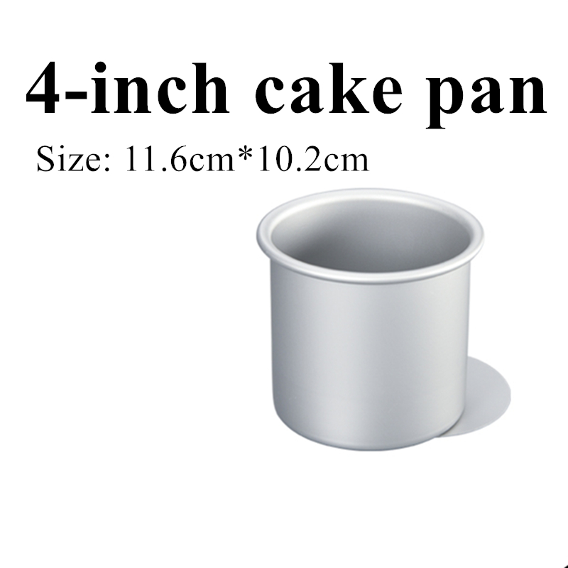 6/8/10 Inch Bakplaat Geanodiseerd Aluminium Vierkante Cake Pan Met Verwijderbare Bodem Anti-aanbak Mousse Chiffon Gereedschap: Licht Geel
