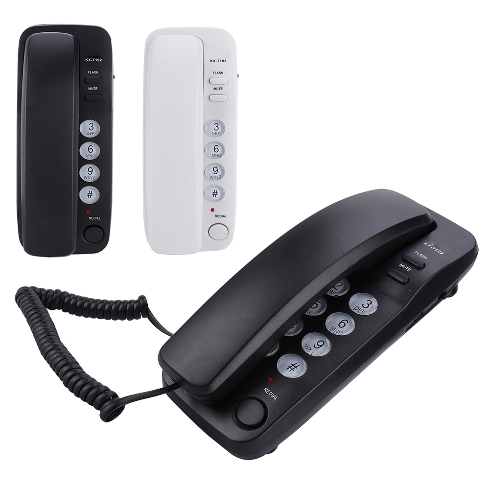 Mini homeTelephone No Caller ID Wall Mount Landline Telephone Extension Home Phone For Hotel Family