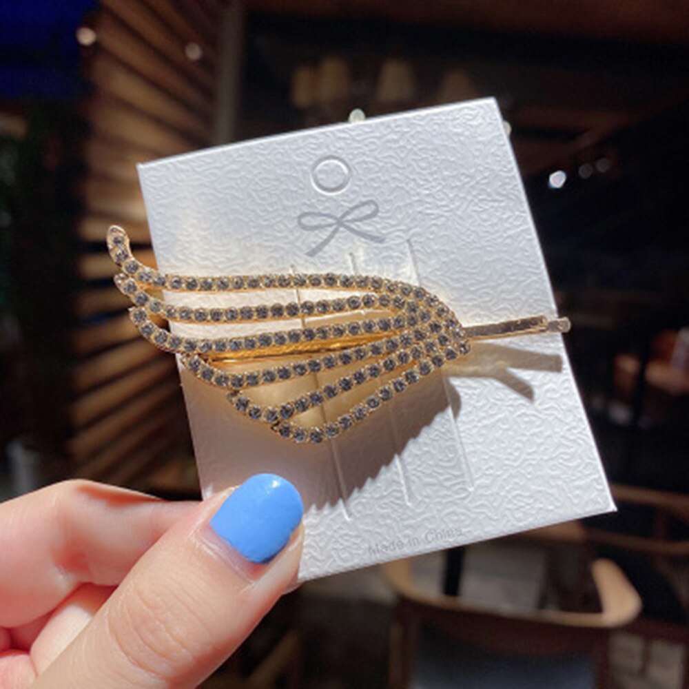 1pc glanzende haarspelden met kristallen strass-steentjes, haarspeldjes met diamanten, haarspeld met strass-steentjes, haarspeldjes voor vrouwen: 3